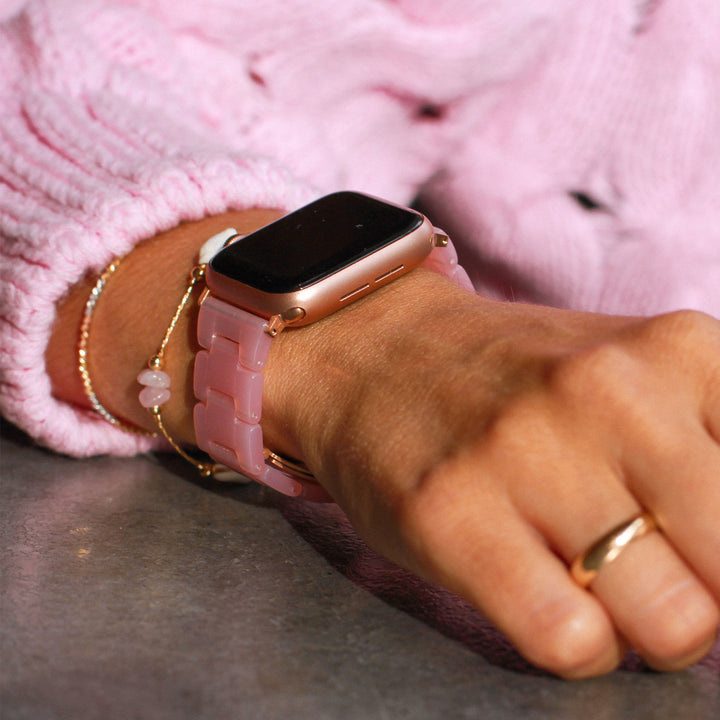 Rosé Quartz Ceramic Armband