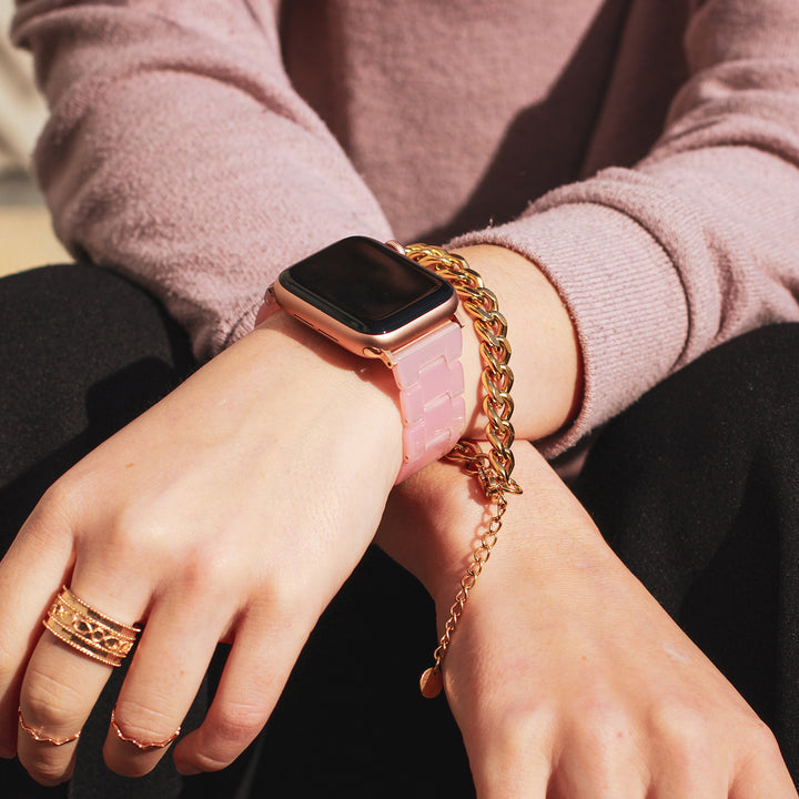 Bracelet en céramique Rosé Quartz