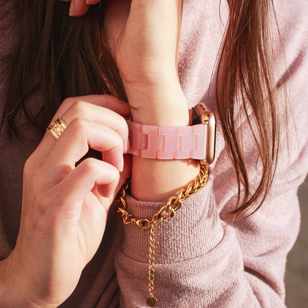 Bracelet en céramique Rosé Quartz