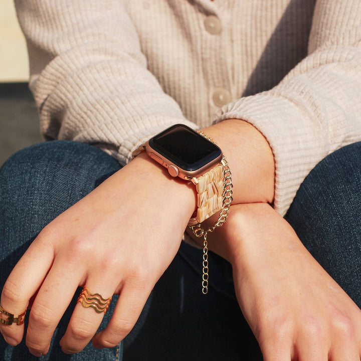 Bracelet en céramique Sandy Rosé